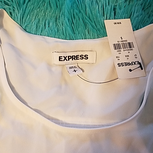 Express NWT white racerback tank - Picture 2 of 5